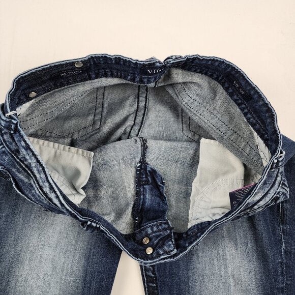 Vigoss Jeans Womens 11/12 Blue Chelsea Slim Bootcut Denim (33x32) - Picture 5 of 11